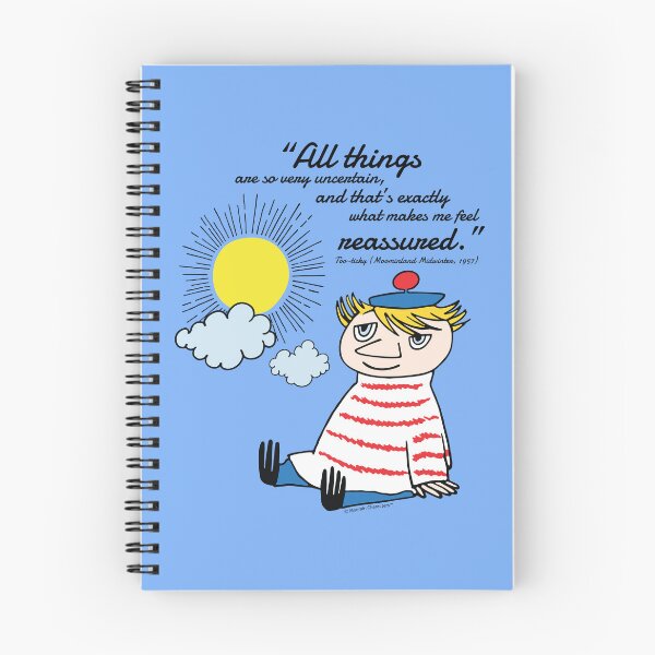 Item preview, Moomin Very Uncertain Moominland Midwinter Too-Ticky Quote designed and sold by MoominStore.