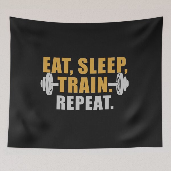 Item preview, EAT SLEEP TRAIN REPEAT designed and sold by hemp3x.