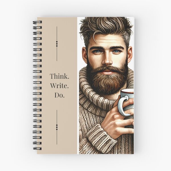 Item preview, Modern Bearded Man  designed and sold by BlissWishes.