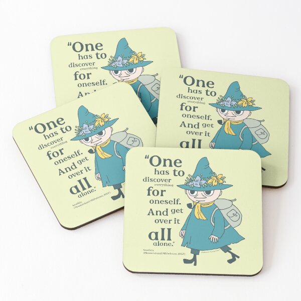 Item preview, Moomin Discover Moominland Midwinter Snufkin Quote designed and sold by MoominStore.