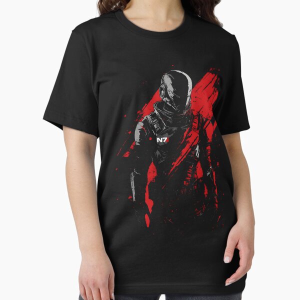 Vista previa del artículo con la obra «Comandante Shepard», diseñado y vendido por RatherCreative.