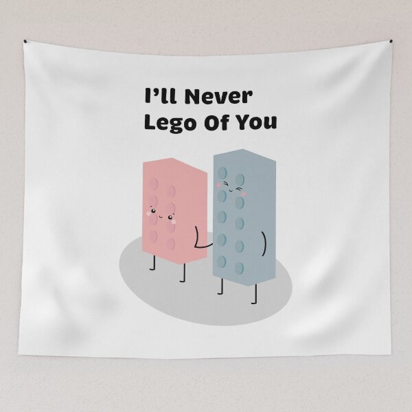 Item preview, Cute LEGO Love Design – "I’ll Never LEGO of You" designed and sold by Xander's Graphics.