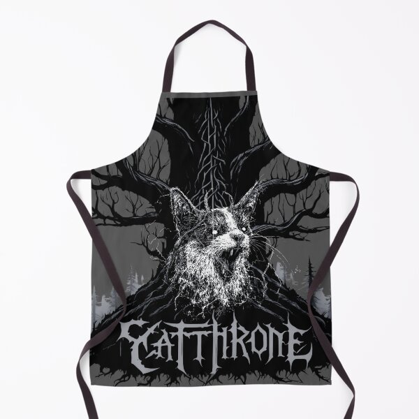 Item preview, Meow Metal Cat Throne Vinyl Cover designed and sold by PitchBlackIcon.