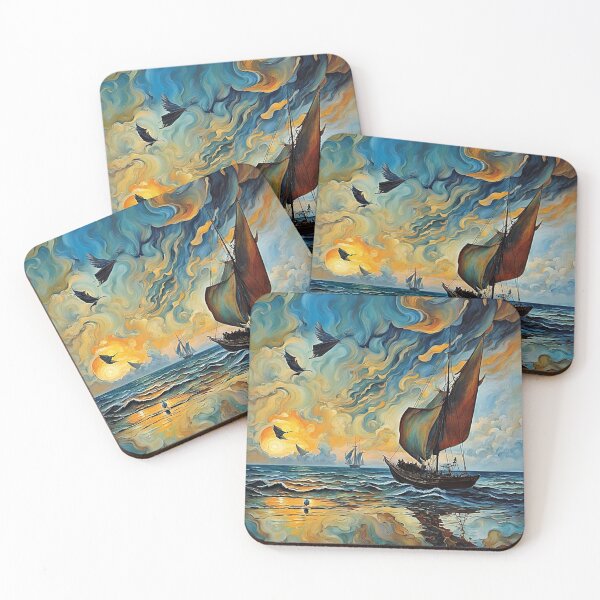 Item preview, Sailing at sunset 1 designed and sold by George Hutton Hunter.