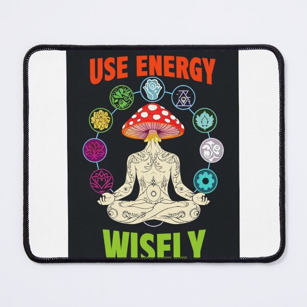Item preview, "Use Energy Wisely – Psychedelic Meditation Art | Spiritual & Mindfulness Design" designed and sold by IINSPIRA.