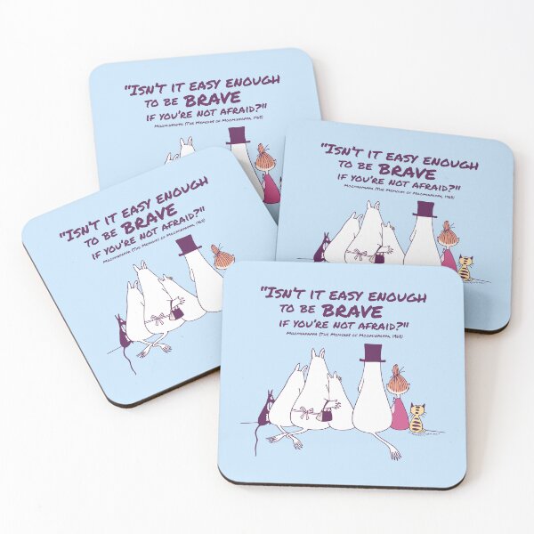 Item preview, Moomin Be Brave The Memoires Of Moominpappa Quote designed and sold by MoominStore.