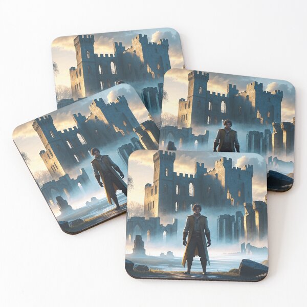 Item preview, Dawn’s Embrace Over the Fading Castle Shadows designed and sold by Astraliscape.