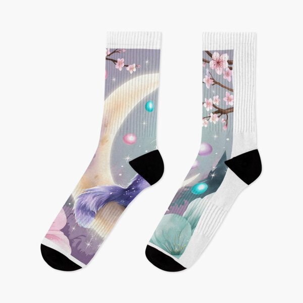 Item preview, Magical Cat on Moon - Whimsical Fantasy Art for Stickers & Apparel designed and sold by Bilikaru.