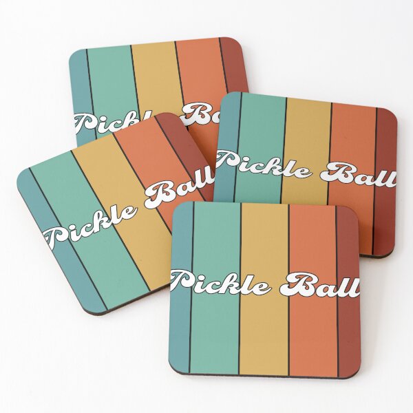 Item preview, Pickleball Colorful Striped Design  designed and sold by ArtByMarkDesign.