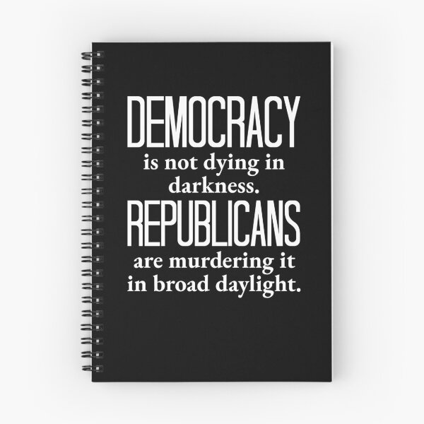 Item preview, Democracy Dies in Broad Daylight – Bold Political Statement for Voting Rights and Freedom  designed and sold by The Junto Shop.