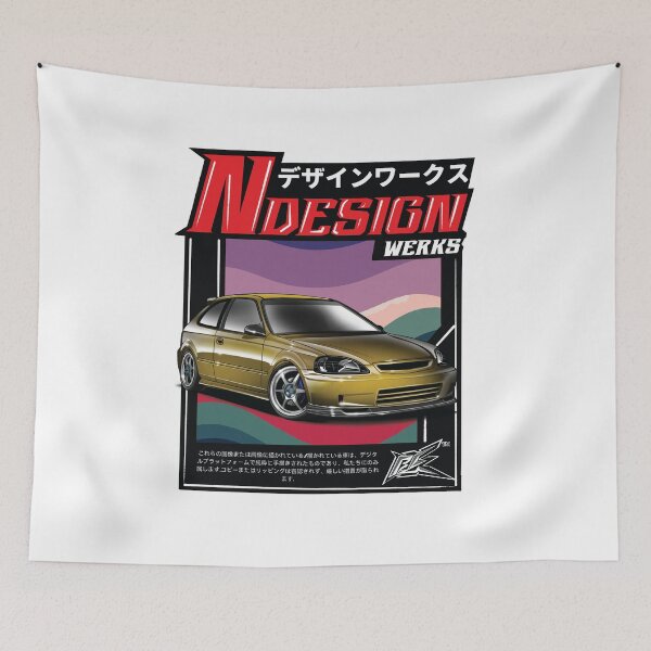 Item preview, civic ek hatchback yellow  designed and sold by NaquashM.