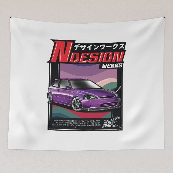 Item preview, civic ek hatchback purple  designed and sold by NaquashM.