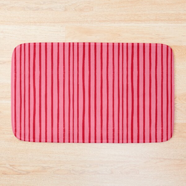 Item preview, Red Brushstroke Stripes on Pink designed and sold by OneThreeSix.