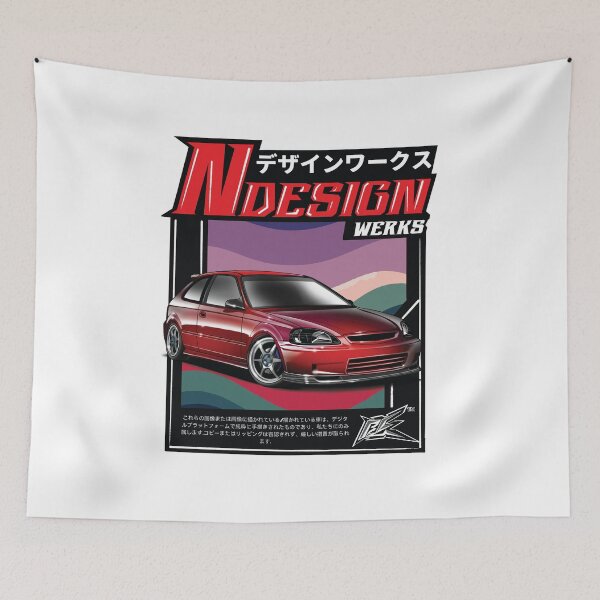 Item preview, civic ek hatchback red  designed and sold by NaquashM.