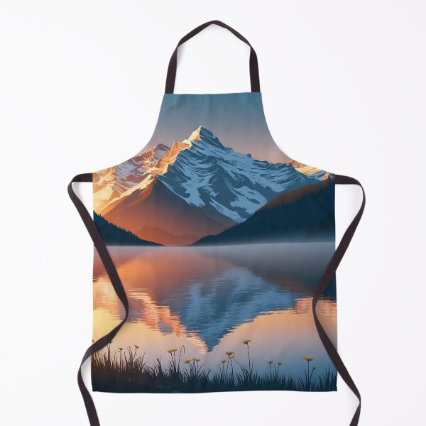 Item preview, Golden Hour Mountain Lake - Serene Nature Landscape designed and sold by Bilikaru.