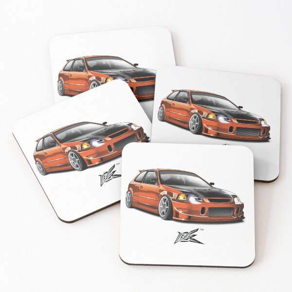 Item preview, civic ek hatchback orange  designed and sold by NaquashM.