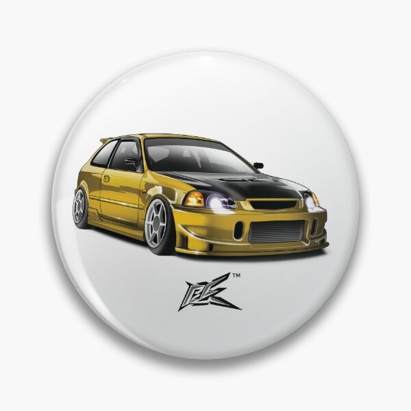 Item preview, civic ek hatchback yellow  designed and sold by NaquashM.