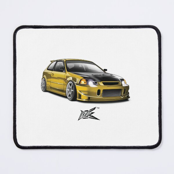 Item preview, civic ek hatchback yellow  designed and sold by NaquashM.