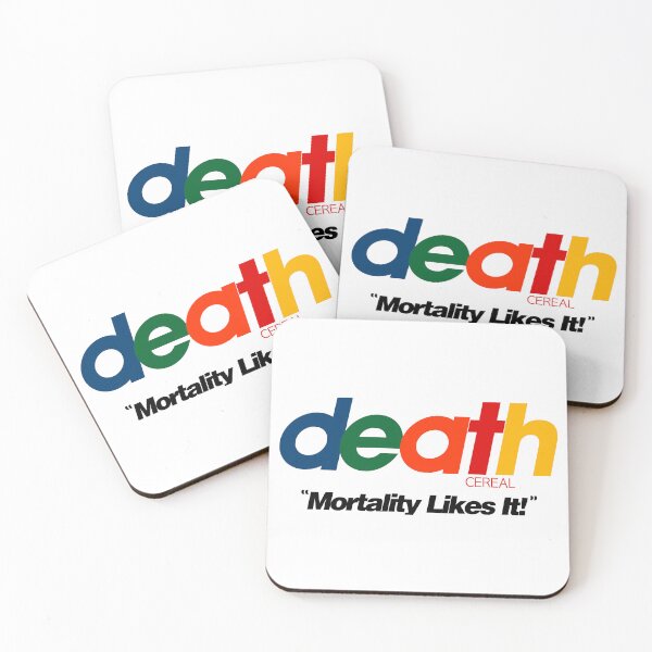 Item preview, DEATH Cereal - Mortality Likes It! - Funny Breakfast Parody designed and sold by ourkid.