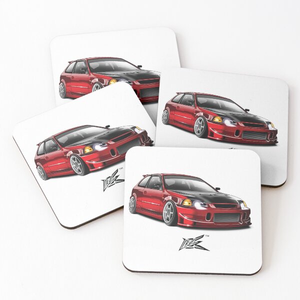 Item preview, civic ek hatchback red designed and sold by NaquashM.