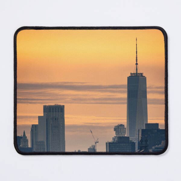 Item preview, A sunset view of Manhattan with WTC and Queensboro Bridge designed and sold by LeandroNazar.
