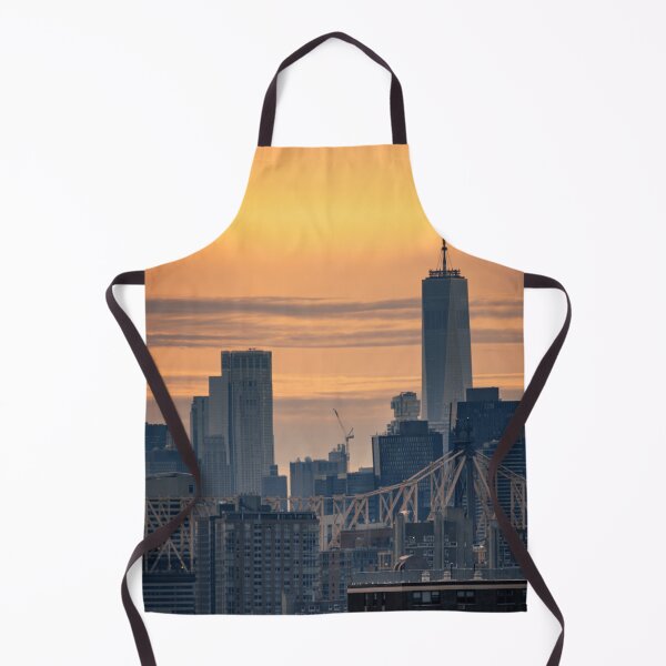 Item preview, A sunset view of Manhattan with WTC and Queensboro Bridge designed and sold by LeandroNazar.