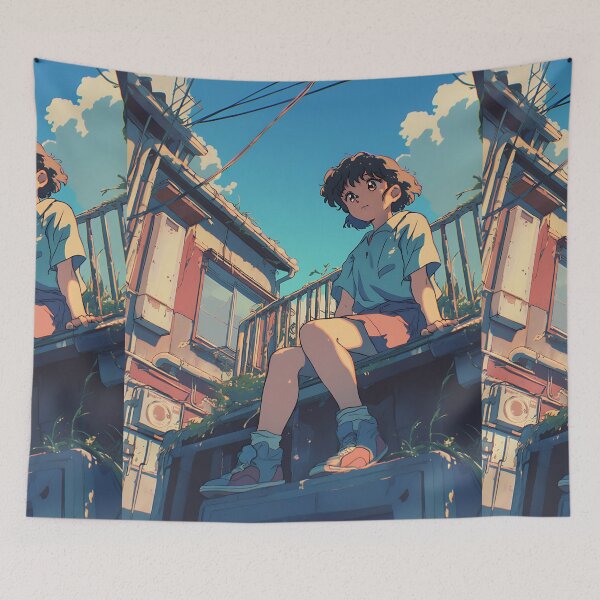 Item preview, Chill Vintage Anime Vibes designed and sold by bapupa.
