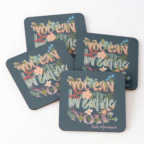 Item preview, JM YOU CAN BREATHE NOW MFEO NAVY designed and sold by Kat McIntyre Art.