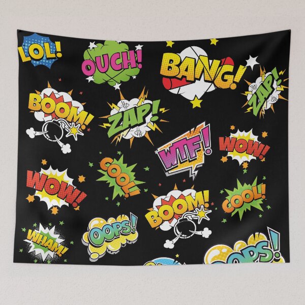 Item preview, Comic POW-BANG-ZAP-COOL-WOW! burst art designed and sold by AngelottiCR.