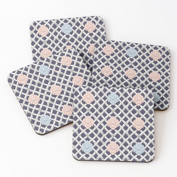 Item preview, Elegant Lattice Floral Pattern - Vintage Duvet, Canvas, Curtain designed and sold by CelestialAllure.