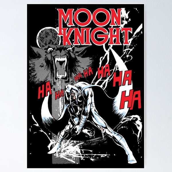 Item preview, Moon Knight of the Wolves designed and sold by Happy Dystopia Prints.