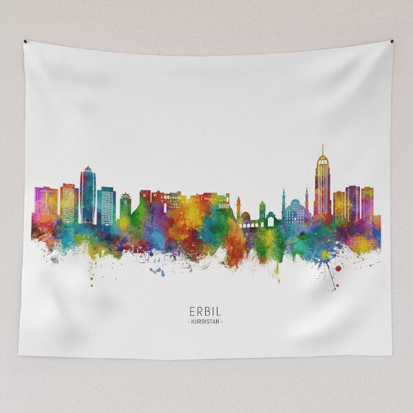 Item preview, Erbil Kurdistan Iraq Skyline designed and sold by ArtPrints.