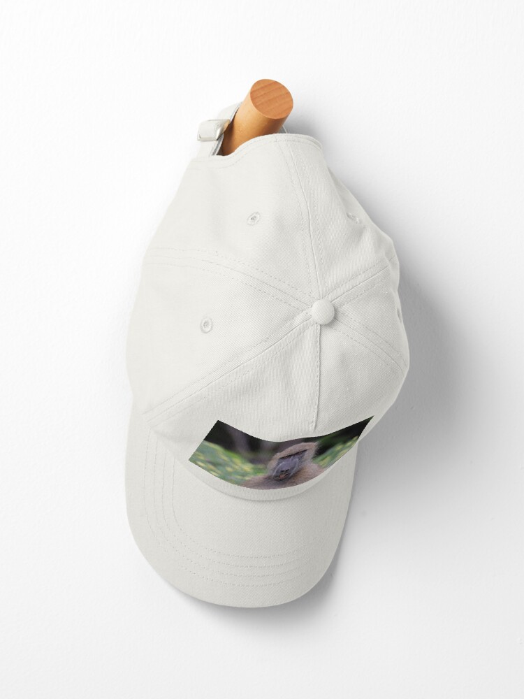 Imagen 2 de 7, Gorra con la obra Un babuino masticando algunas flores silvestres., diseñada y vendida por LeandroNazar.