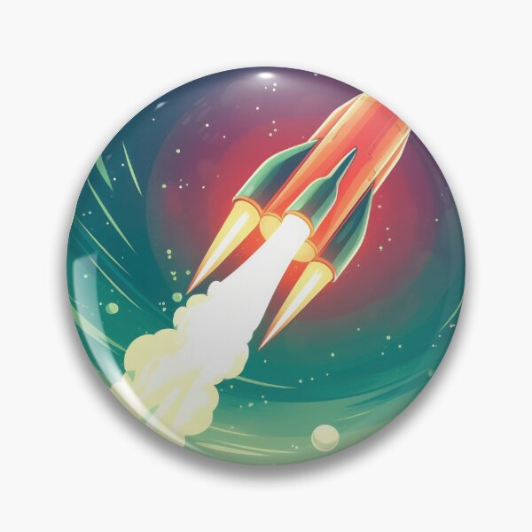 Item preview, Rocket launch, ship, 2d illustration designed and sold by anytka.