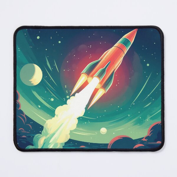 Item preview, Rocket launch, ship, 2d illustration designed and sold by anytka.