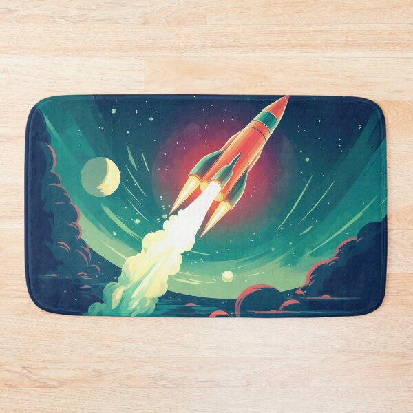 Item preview, Rocket launch, ship, 2d illustration designed and sold by anytka.