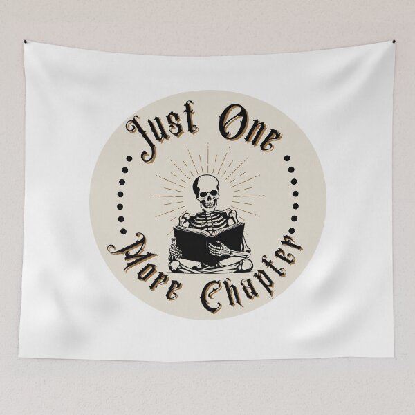 Item preview, Just One More Chapter designed and sold by Bookish Delights.