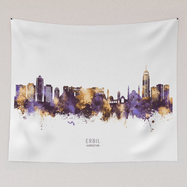 Item preview, Erbil Kurdistan Iraq Skyline designed and sold by ArtPrints.