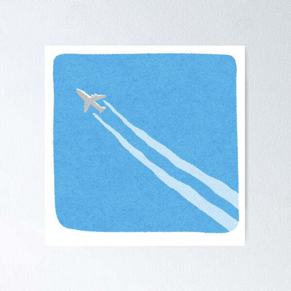 Item preview, Handrawn Airplane Streak designed and sold by Cat-and-Panda.