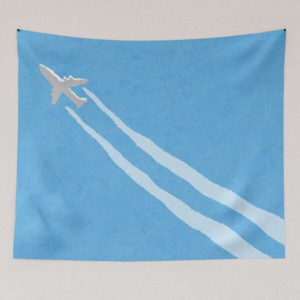 Item preview, Handrawn Airplane Streak designed and sold by Cat-and-Panda.