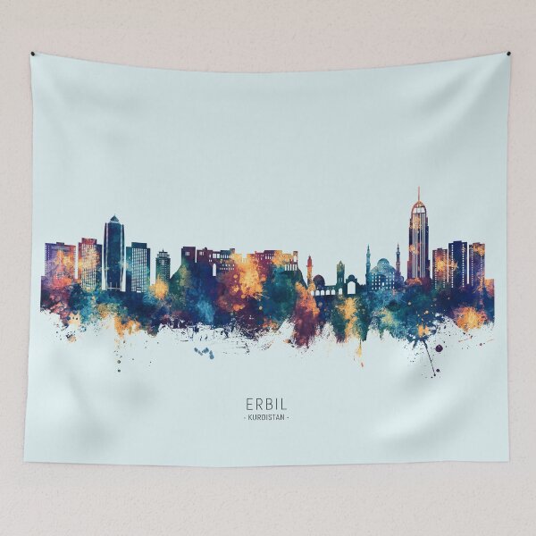 Item preview, Erbil Kurdistan Iraq Skyline designed and sold by ArtPrints.