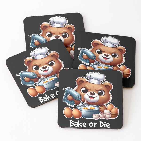Item preview, Bake Or Die Cute Bear designed and sold by TeddybearClub.