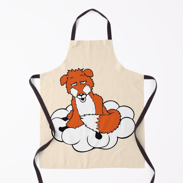 Item preview, Fox on a Cloud Tired Confused Dazed Crazy Fun Look designed and sold by shirt-o-mat.