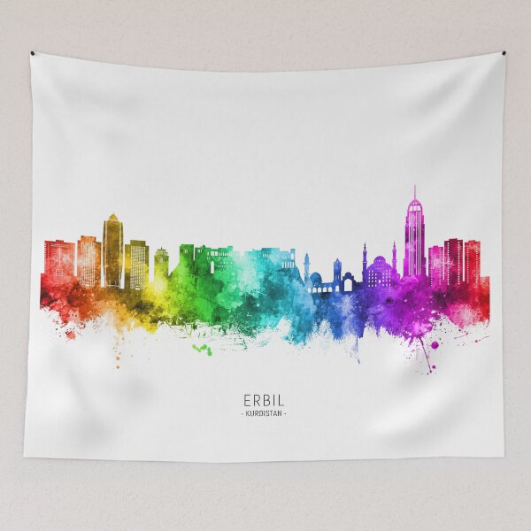 Item preview, Erbil Kurdistan Iraq Skyline designed and sold by ArtPrints.