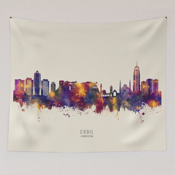 Item preview, Erbil Kurdistan Iraq Skyline designed and sold by ArtPrints.