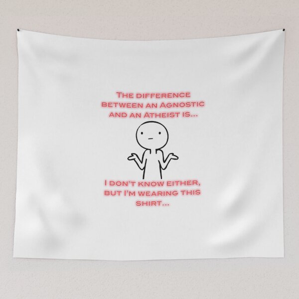 Item preview, The difference between an Agnostic and an Atheist is...  designed and sold by Unique D-zine.
