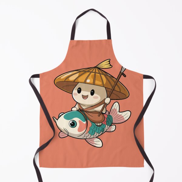 Item preview, Mushroom Riding a Tiny Koi Fish designed and sold by SignumShop.