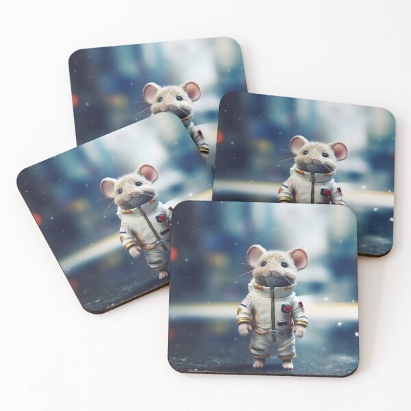 Item preview, Mouse astronaut in a space suit. Mouse with black eyes, nice, sweet animal, small nose. Colorful. Photo realistic, concept art, cinematic light designed and sold by anytka.