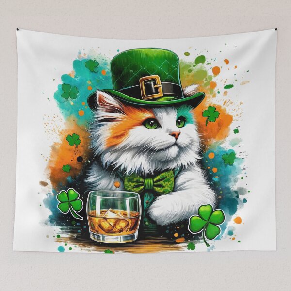 Artikelvorschau, St. Patricks Day, Kobold, Katze entworfen und verkauft von Eclectic Monkey.