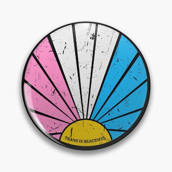 Item preview, Trans is beautiful trans flag sun designed and sold by InclusivePrints.
